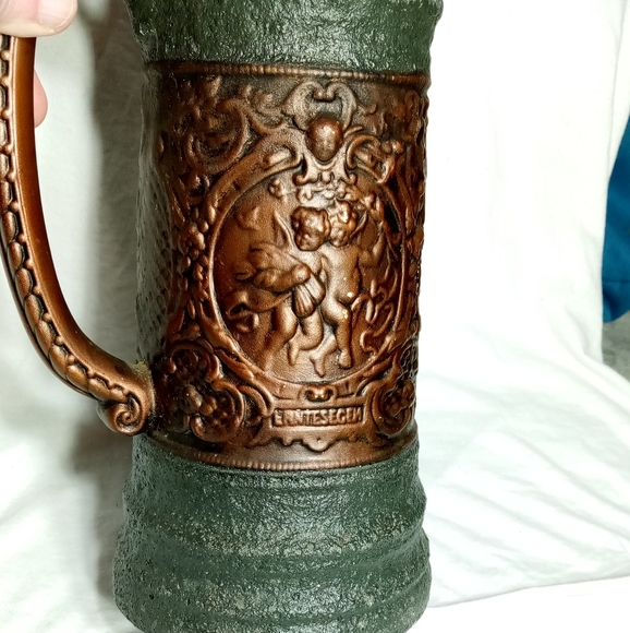 Atlantic Mold Cherub "Winter Joy" Ceramic Beer Stein 10" - Picture 5 of 8